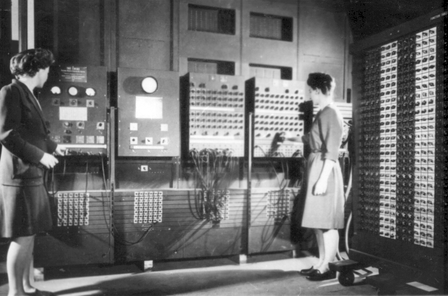 Two women operating ENIC. Source Wikipedia.