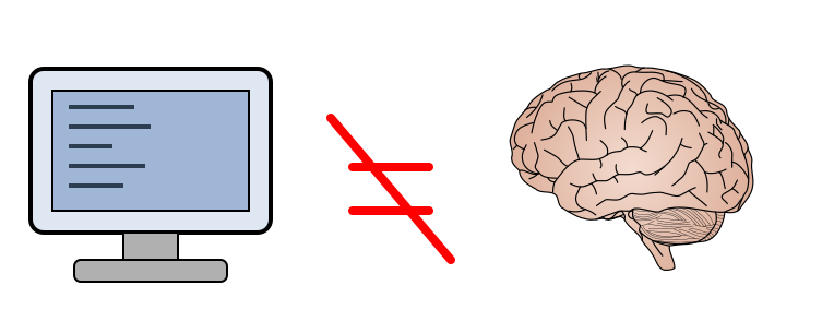 Computer is not a substitute for a brain. Source AI.