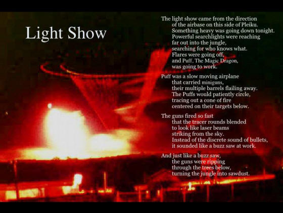 Light Show over camp Halloway